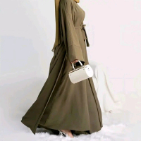 Airin Abaya Set Jumbo ( Inner + Outer + Pashmina ) Abaya Lebaran Terbaru 2024 KekinianTifa Abaya Out