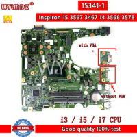 15341-1 with i3/i5/i7 CPU Laptop Motherboard For Dell Inspiron 15 3567 3467 14 3568 3578 Mainboard Testeded OK