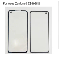 For Asus Zenfone9 ZS696KS Front LCD Glass Lens touchscreen For Asus Zenfone 9 Touch screen Panel Outer Screen Glass without flex