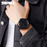 COD SKMEI Jam Tangan Analog Pria Strap Stainless Steel - 1513 TERLARIS Elegan Watches