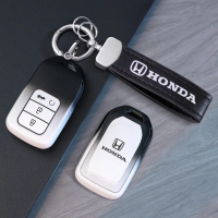 Honda เคสกุญแจรถ TPU สำหรับ Crv City Civic fc/fe RS Brv Accord Hrv Jazz สีดำขาวไล่เฉด ปกป้องกุญแจรีโ