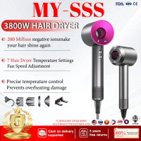 High-power quick-drying 3800W negative ion high-speed hair dryer seven-speed adjustment hair care si