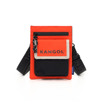 KANGOL 小方包 側背包 橘黑 小側包 包包 6255170652