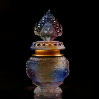 藏傳佛教法器供品擺件摩尼寶財神寶瓶供具八吉祥七彩琉璃寶瓶