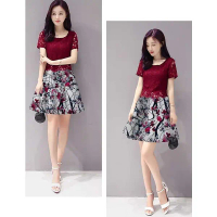 Baju Kondangan Wanita Dress Brokat Pesta Tile Gliter Dress Brukat Korean Style Gaun Pesta Mewah Kant