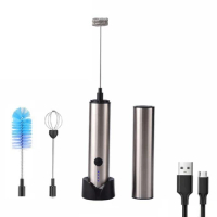 Electric Whisk USB Recharge Three Speed Adjustment Kitchen Cooking Tools Bubbler Egg Cream Sauce Stirrer