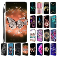 For Xiaomi 11 Lite 5G NE Phone Case on For Xiomi Mi 11T Pro 11 Lite NE 5G Leather Cases Magnetic Flip Stand Cute Wallet Cover