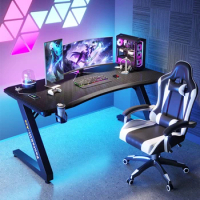 European Carbon Fiber Gaming Table Desktop Computer Desks and Chair Set Modern Office Furniture Game Anchor Home Bedroom Table
