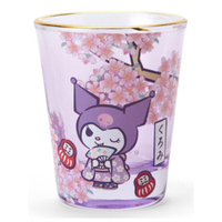asdfkitty*庫洛米 櫻花祭 玻璃小杯子 清酒杯 拜拜用小酒杯-日本正版商品
