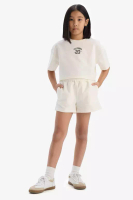 DeFacto Girl's 2 Piece Set Printed Short Sleeve T-Shirt Shorts E0730A825Sm