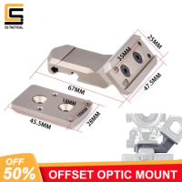 Airsoft Offset Optic Mount For T 2 / RMR By 45 Degrees Can Install Multiple Types Of Dot Sights HS24-0239 Airsoft Accessories