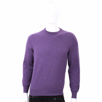 Ermenegildo Zegna 100%喀什米爾紫色針織羊毛衫