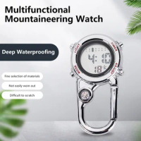 1 Pc Carabiner Watch Multi-functional Electronic Pocket Watch Waist Watch Pocket Watch Luminous Outdoor Sports Backpack Watch