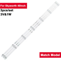 719mm 3V TV Backlight Strips For Skyworth 40inch JL.D40071330-001DS 3Pcs/Set Led Backlight TV Strip Light 40L3750VM 40l48504b