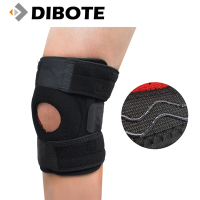 迪伯特DIBOTE 可調式三線彈性透氣護膝-加強防護型 (1入)