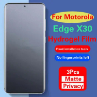 MotorolaX30Pro Matte Screen Protector For Motorola Edge X30 Privacy Hydrogel Film MotorolaEdgeX30 Mote Antipeeping Full HD Soft