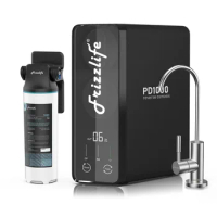 Reverse Osmosis Water Filtration System 1000 GPD Fast Flow Tankless Reduces TDS Compact Alkaline Mineral PH Household