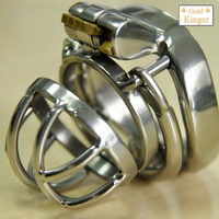 ［YMKYXCE］ Men's Short Stainless Steel Anti-Stripping Chastity Lock / Pant Belt Arc Snap Ring CB6000 A273-1