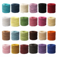 Raffia Straw Yarn Raffia Rope Cotton Raffia Yarn for DIY Bag Straw Hat Cushion