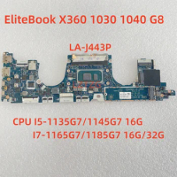 Motherboard For HP EliteBook 10030 G8 1040 G8 LA-J443P Laptop Mainboard CPU I5-1135G7/1145G7 I7-1165G7/1185G7 16G/32G Tested OK
