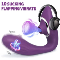 BXA fun Female vibrator 2-in-1 clitoral sucking stimulator G-spot vibrating penis stick Female clitoral sucking clitoral