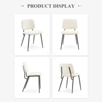 Modern upholstered dining chair 2-piece set, fabric dining chair, special dining chair, stylish kitchen chair
