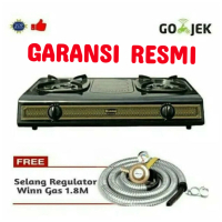 KOMPOR GAS RINNAI 2 TUNGKU 522s SELANG GAS REGULATOR