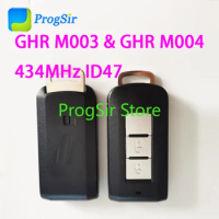 M003 2 Button 434MHz Keyless Go Smart Remote Control Key For Mitsubishi GHR-M003 GHR-M004 With HiTag3 ID47 Chip