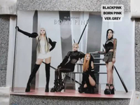 Blackpink Born Pink Ver. Grey - Official Poster