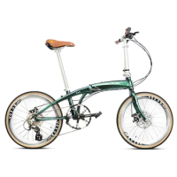 KOSDA-Folding Bicycle with Variable Speed, Aluminum Alloy, Ultra Lightweight, Portable Bike, Retro Highway Vehicle, 22 in, 451