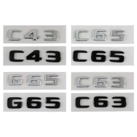Pelekat Lencana Batang Belakang, KLL, Bahan ABS 3D, Warna Hitam Chrome, Logo, Sesuai untuk Mercedes