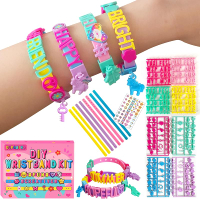 Art & Craft Kits for Kids DIY Friendship Bracelet Making Kit for Girls Jewelry Making with Charm & S