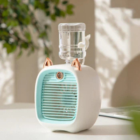 USB Portable Fan Humidifier Purifier Lightweight Quiet Desktop Airs Cooler For Living Room Office
