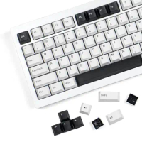 168 Keys BOW White Black Keycap PBT Keycaps Cherry Profile Double Shot for Gateron Cherry MX Switches Mechanical Gamer Keyboard