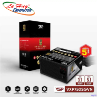Bộ nguồn VSP VXP750SGVN - 80 Plus Gold - 750W - Straight Line