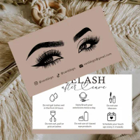 Custom Minimalist Business Loyalty Card Thank You Card Double Sides 300GSM Paper Card Free Design 200/500/1000