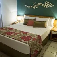 住宿 Praia do Canto Apart Hotel - Apto 405 - Varanda Lateral com Vista Mar 維多利亞