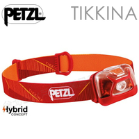 Petzl 頭燈/led頭燈/登山露營/戶外照明 TIKKINA 250流明 E091DA01 紅色