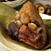 【素日子】正宗花生甘栗南部粽(190gX3顆/蔬食/素食/素粽)