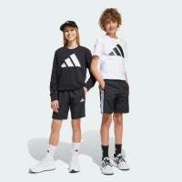 【adidas 愛迪達】ESSENTIALS CLIMACOOL 兒童運動短褲(JD8189 男童/女童 大童運動短褲 吸濕排汗 黑)
