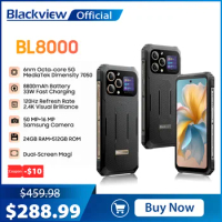 [World Premiere] Blackview BL8000 5G Rugged Smartphone 6.78" 2.4K FHD+ 120Hz Display, MTK 24GB 512GB Mobile Phone 50MP
