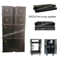 Professional audio KR210 double 10 inch two way active line array sound system