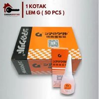 1 KOTAK Lem G Korea Alteco Fulloc ASLI ORIGINAL Glue Ori Thong ISI 50PCS
