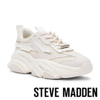 STEVE MADDEN-POSSESSION-E 拼接厚底休閒鞋-米杏色