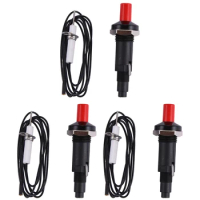 3X Piezo Ignition Set With Cable 1000Mm Long Push Button Kitchen Lighters For Gas Stoves Ovens