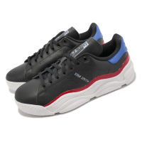 【adidas 愛迪達】休閒鞋 Stan Smith Millencon W 女鞋 男鞋 黑 藍紅 皮革 復古 情侶鞋(GZ9699)