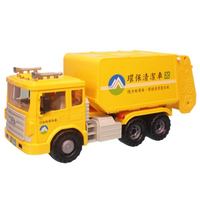 台灣版 黃色垃圾車 DS-966-1T 韓版摩輪垃圾車/一台入(促950) 環保清潔車-生