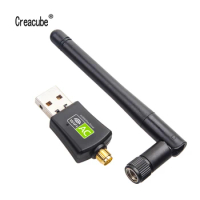 Creacube Free Driver USB Wifi Adapter 600M Wi fi 5.8G 5G USB Ethernet PC Wi-Fi Adapter Lan Wifi Dongle AC Wifi Receiver For PC