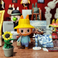 Original POPMART Labubu Elf Art Series Blind Box Toy Figure Confirmed Style Cute Anime Character Gift Mona Lisa