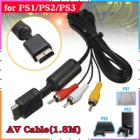 Cáp AV 1/2/3 kênh cho các máy chơi game PS3/PS2/PS1, hỗ trợ mở rộng âm thanh và video, dùng với màn 